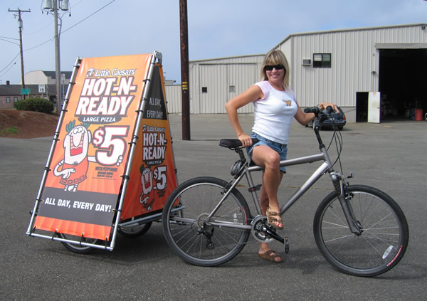 bike advertising trailer